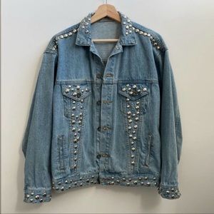 LF Carmar denim studded jacket